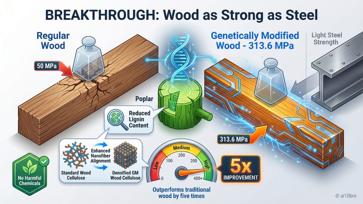Deep Dive: The Ultra-strong Wood Breakthrough: Engineering Poplar Trees for Sustainable Construction